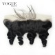 7A Full Lace Frontal Closure 13x4 Loose Curly  Virgin Brazilian Human Hair 